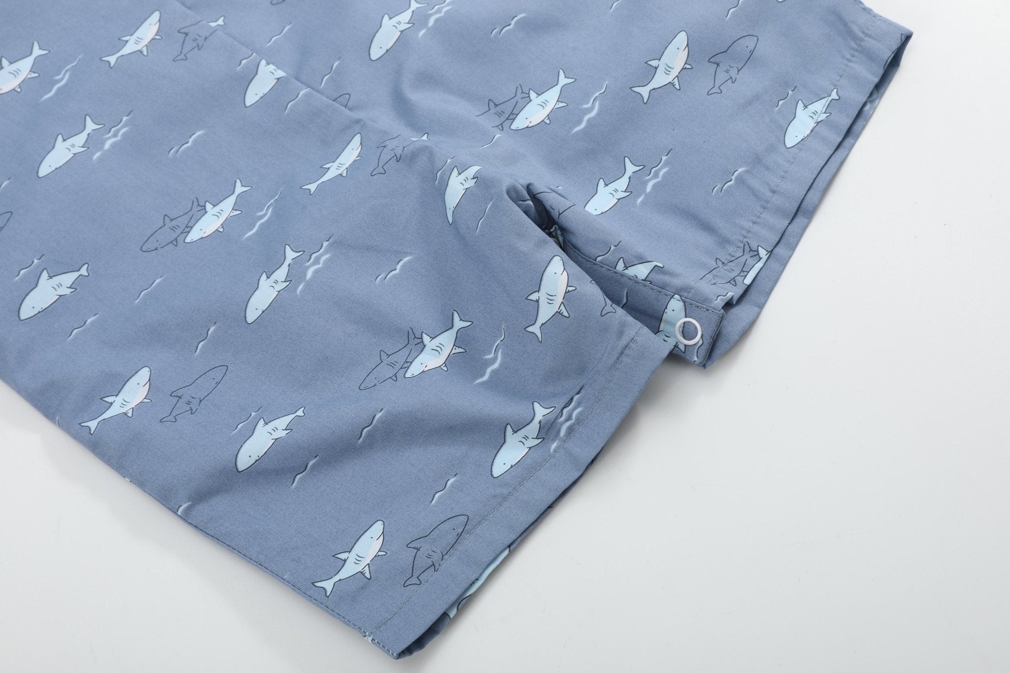 Shark Print Shortalls