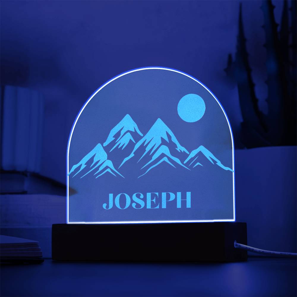 Custom Name Mountain Nightlight for Kids, Personalized National Park Nightlight - Gathering Littles