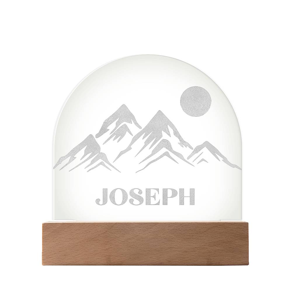 Custom Name Mountain Nightlight for Kids, Personalized National Park Nightlight - Gathering Littles