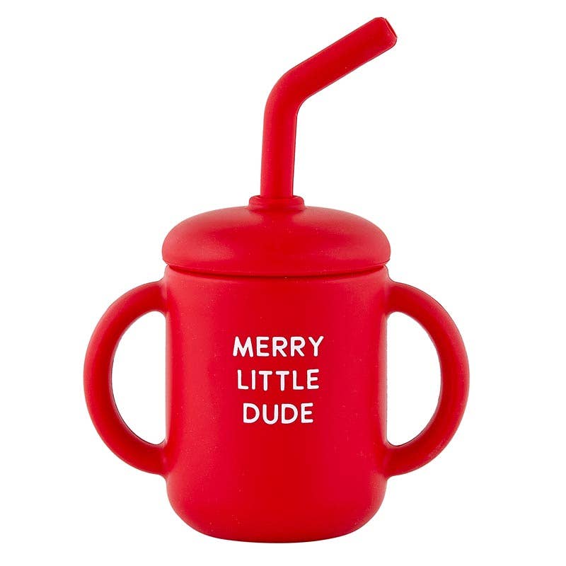 Silicone Sippy Cup - Merry Little Dude - Gathering Littles