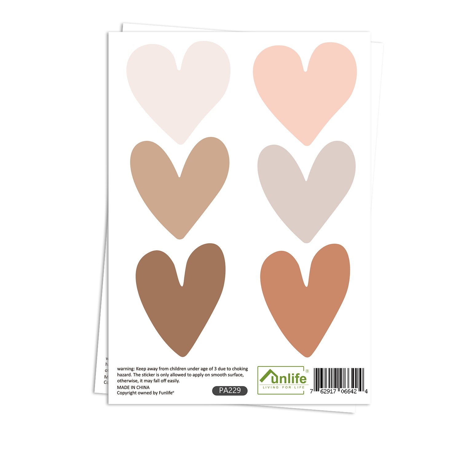Boho Hearts Wall Decals For Children&