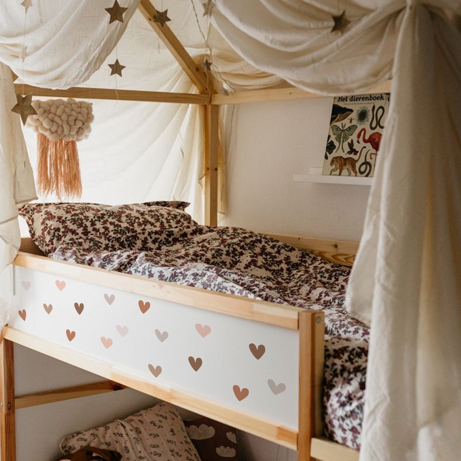 Boho Hearts Wall Decals For Children&