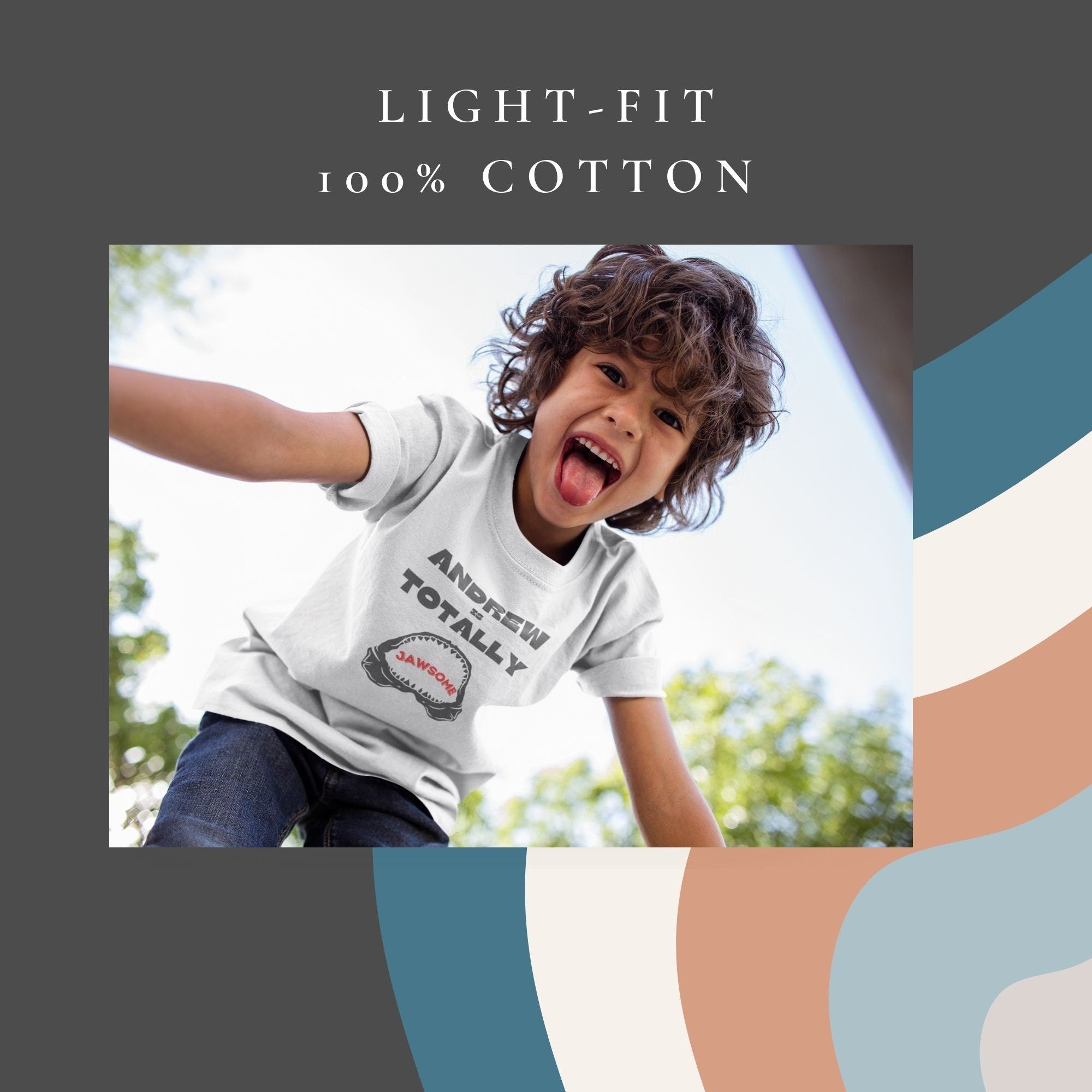 Custom "Jawsome" Shark Themed T-Shirt, Custom Kids Birthday T-shirt, Baby Short Sleeve T-Shirtproduct_type