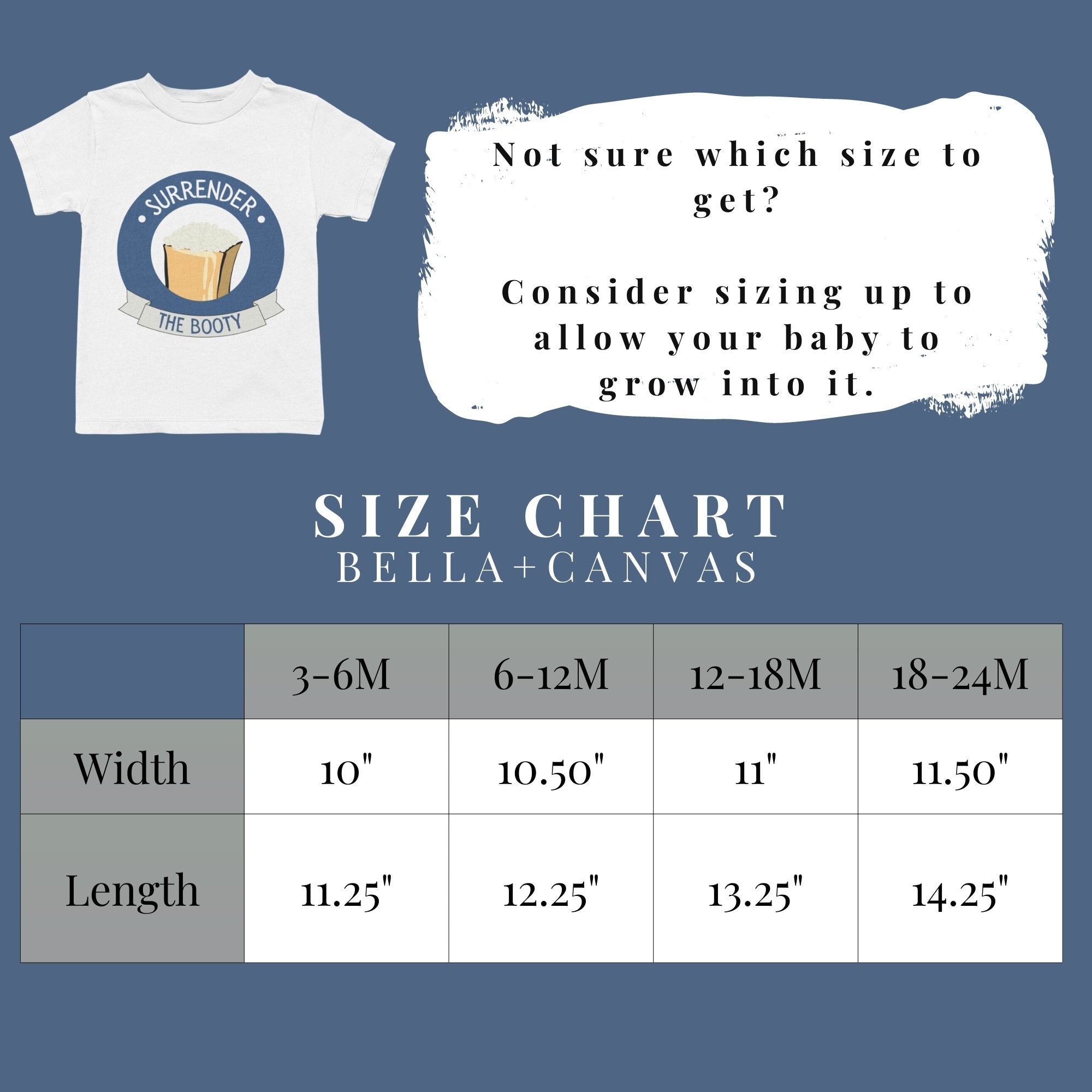 Funny Toddler Shirt - "Surrender the Booty" with Pirate&