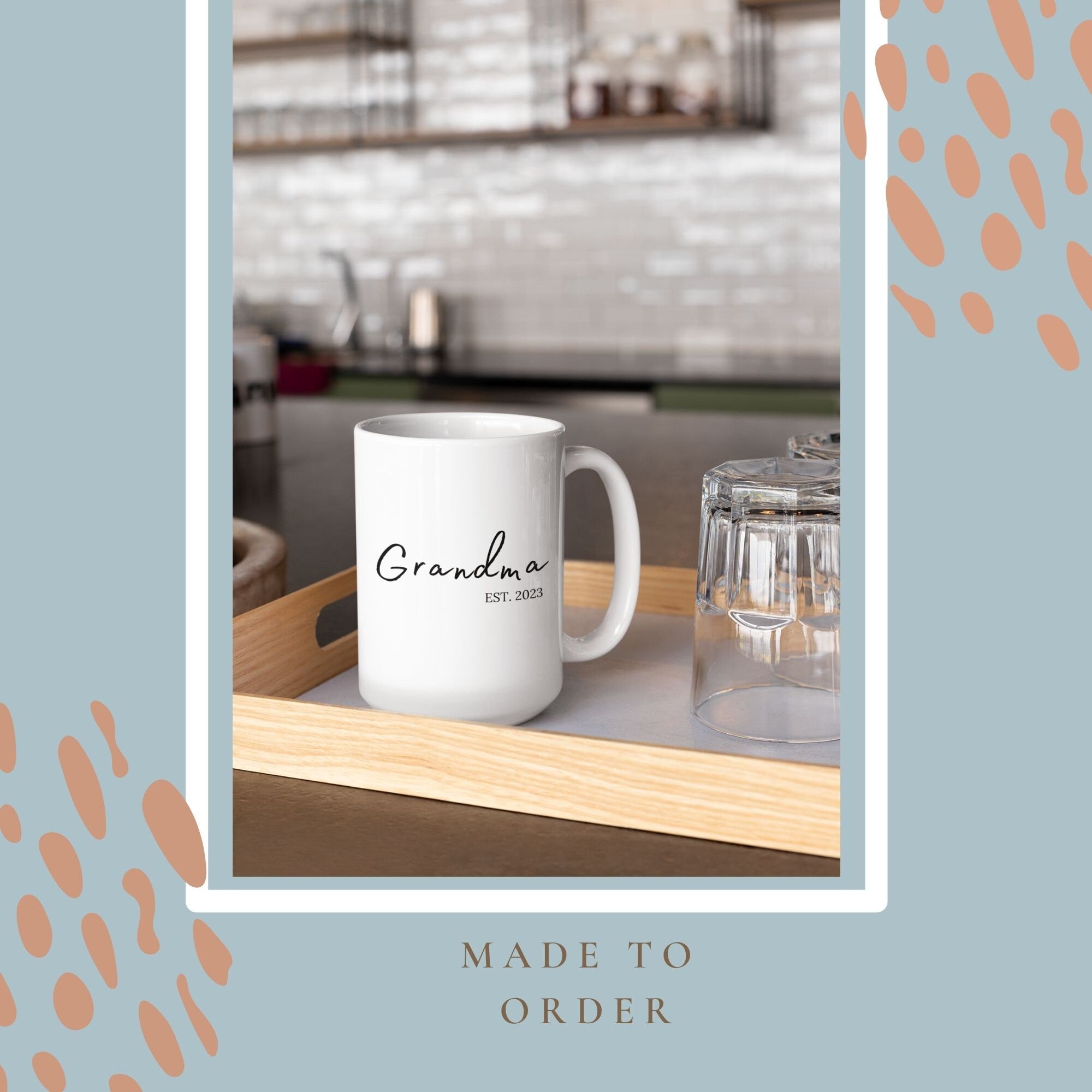 Gifts for New Grandparents, Customized Gift for New Grandma & Grandpa, Coffee Mugs for New Grandparentsproduct_type