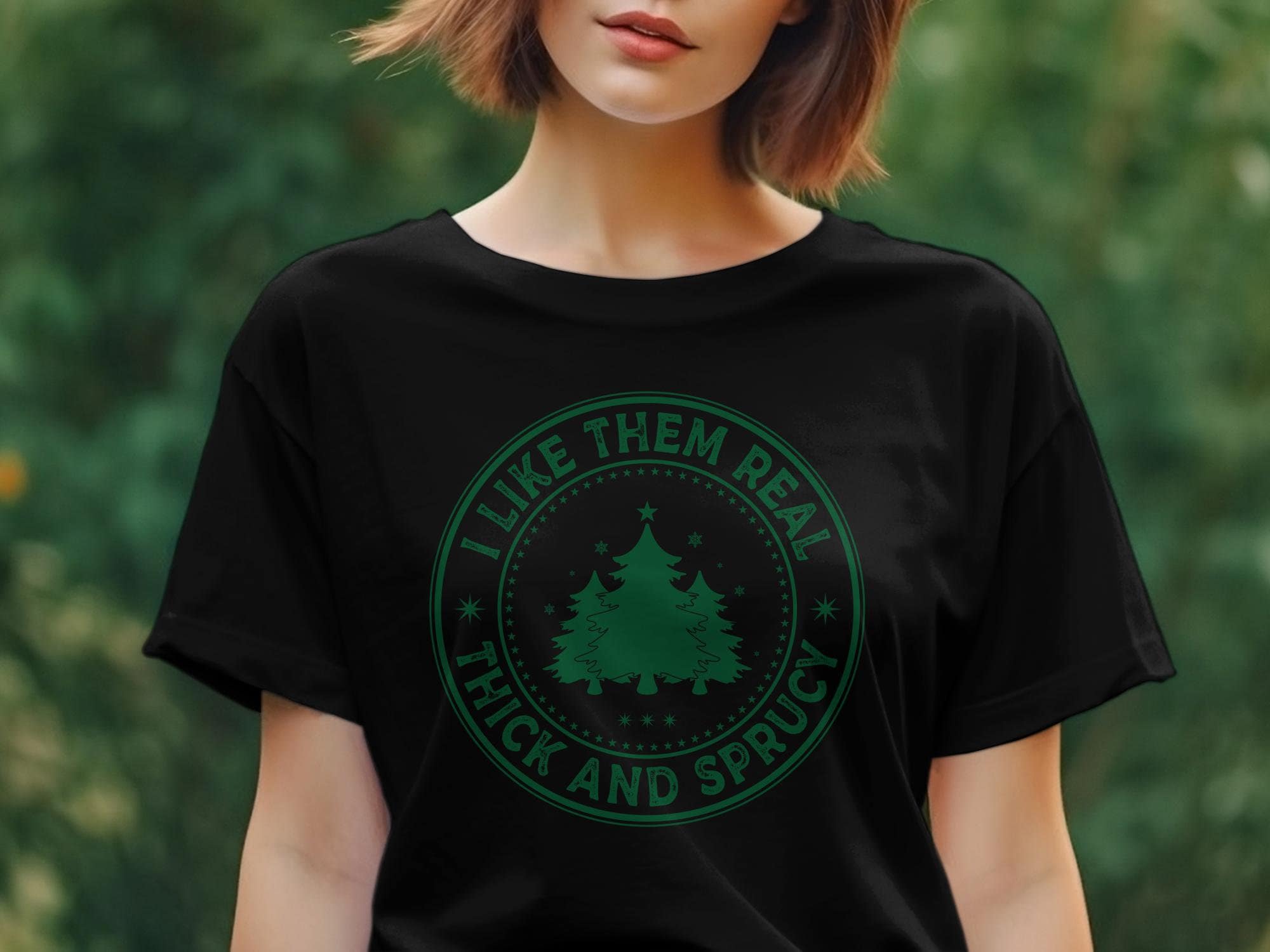 I Like Them Real Thick And Sprucey Sweatshirt, Funny Christmas Shirt, Funny Christmas Sweatshirt, Cute Christmas Shirt - Gathering Littles