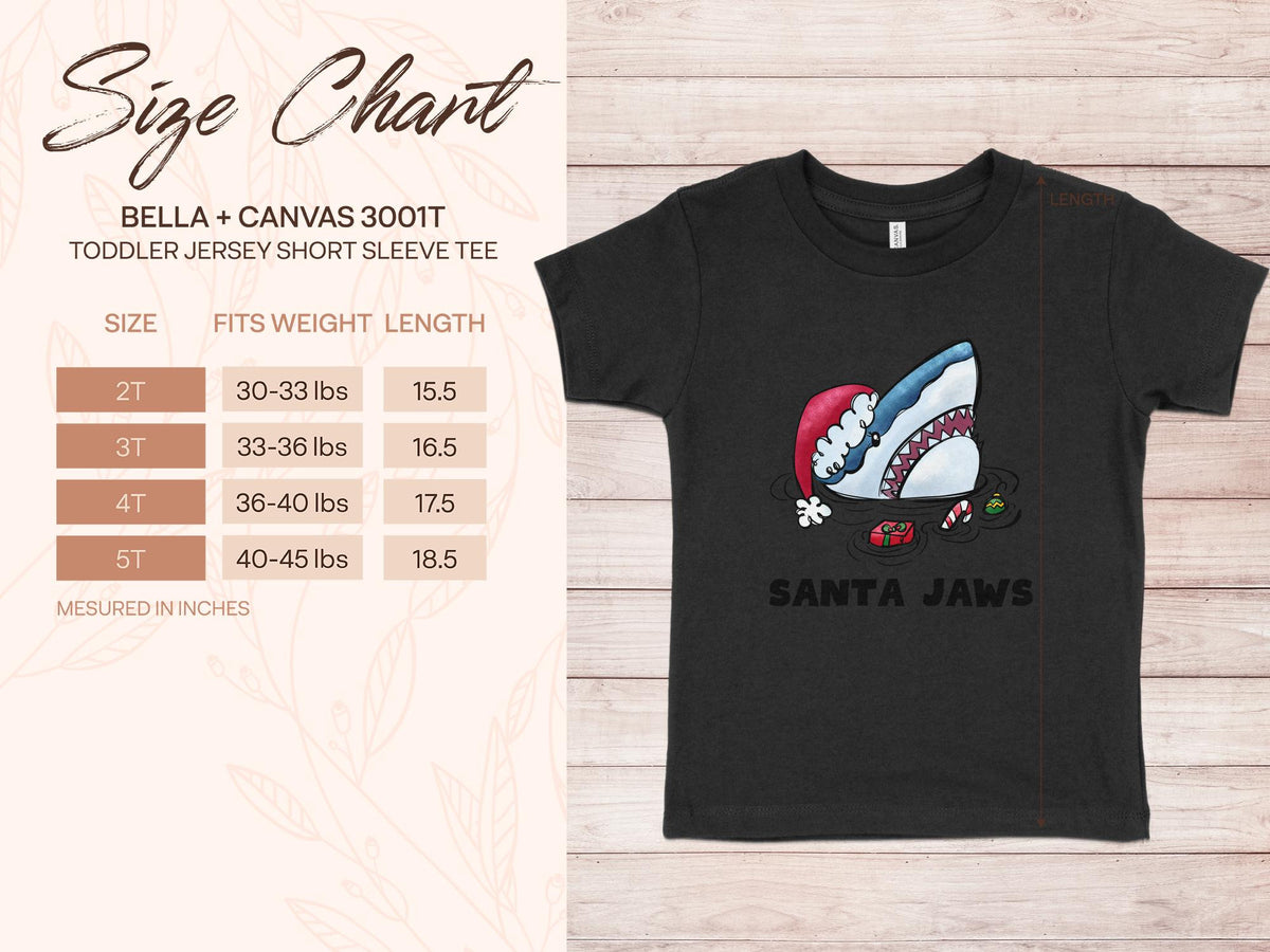 Santa Jaws Baby Shirt, Santa Christmas Bodysuit, Funny Christmas Toddler Shirt, Toddler Christmas Gift - Gathering Littles