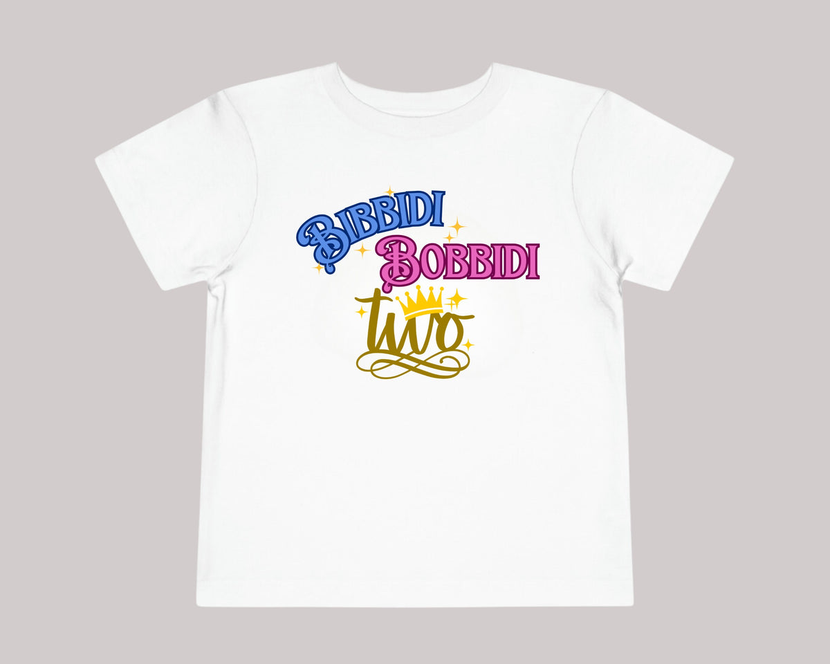 Bibbidi Bobbidi Two Shirt, 2nd Birthday Shirt, Girl 2nd Birthday Shirt, 2nd Birthday Gift - Gathering Littles