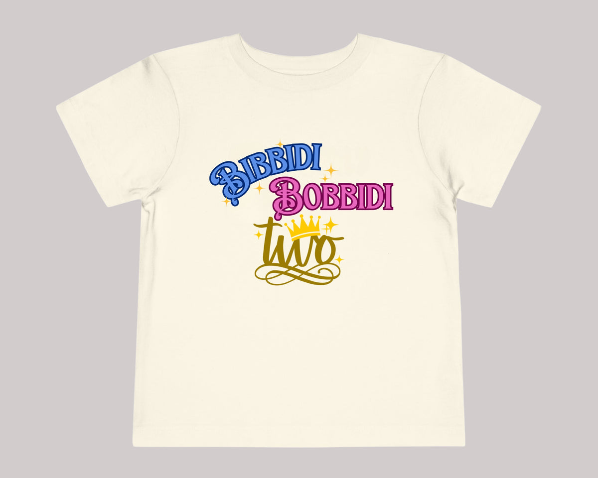 Bibbidi Bobbidi Two Shirt, 2nd Birthday Shirt, Girl 2nd Birthday Shirt, 2nd Birthday Gift - Gathering Littles