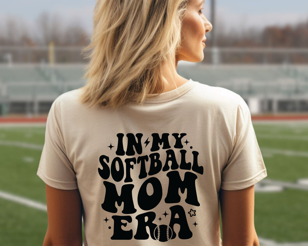 CUSTOM In My Softball Mom Era Sweatshirt, Softball Mom Shirt, Retro Sport Mom, Softball Mama Sweater, Personalized Softball Shirt - Gathering Littles