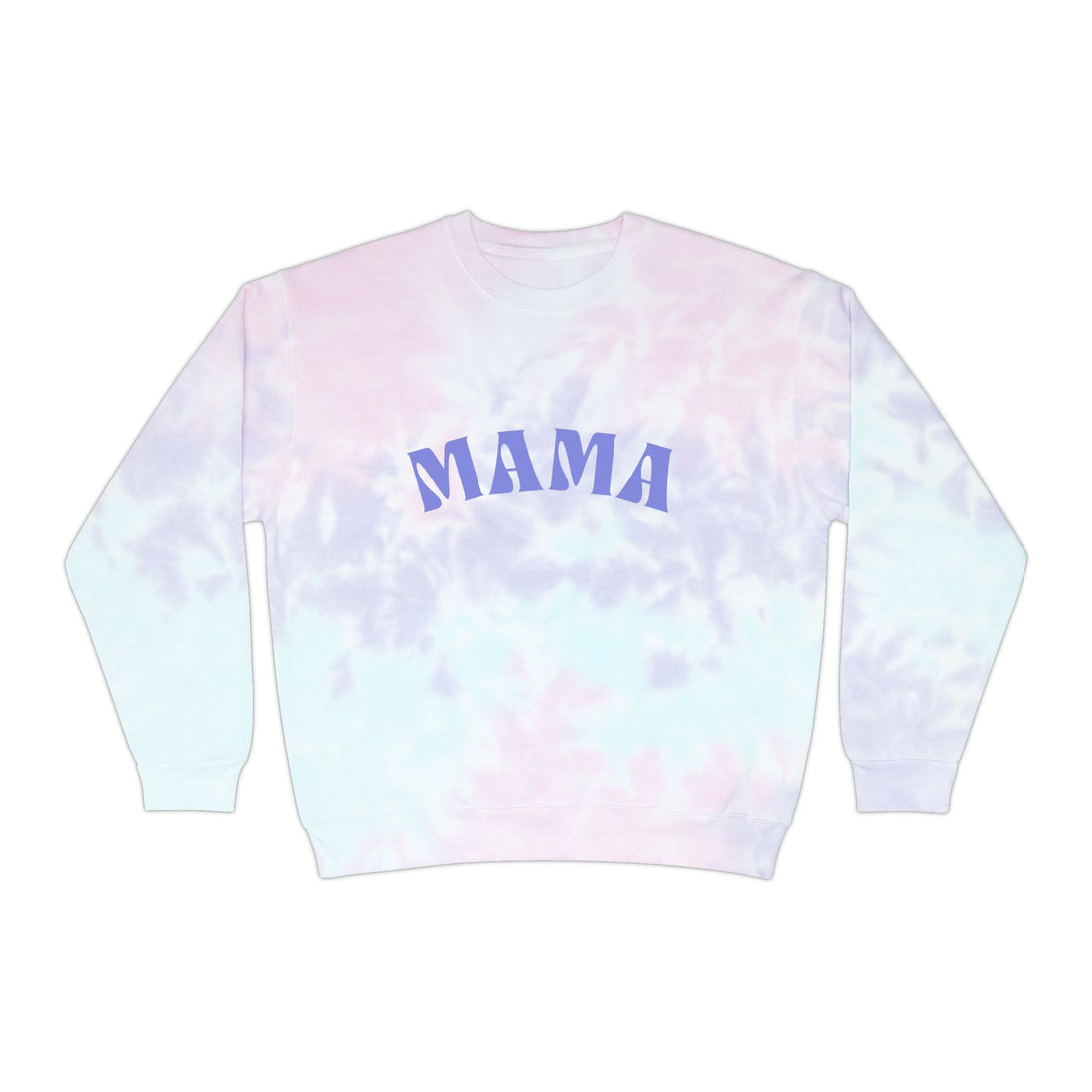 Mama Tie-Dye Sweatshirt, Loose Fit Crew Neck Mama Sweatshirt, Perfect Mother&