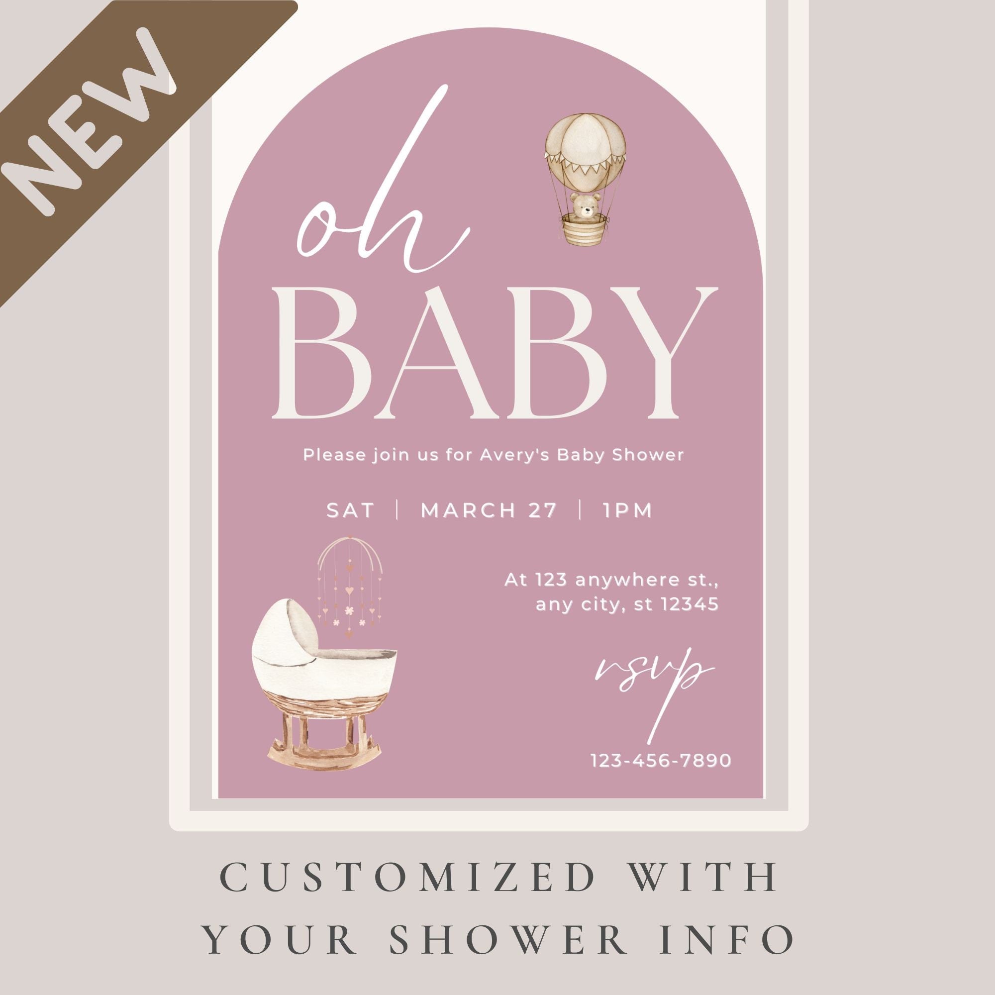 Minimalist Baby Shower Invitation Print Bundle, Chic Baby Shower, Digital Baby Shower Invitation, Baby Shower Gamesproduct_type