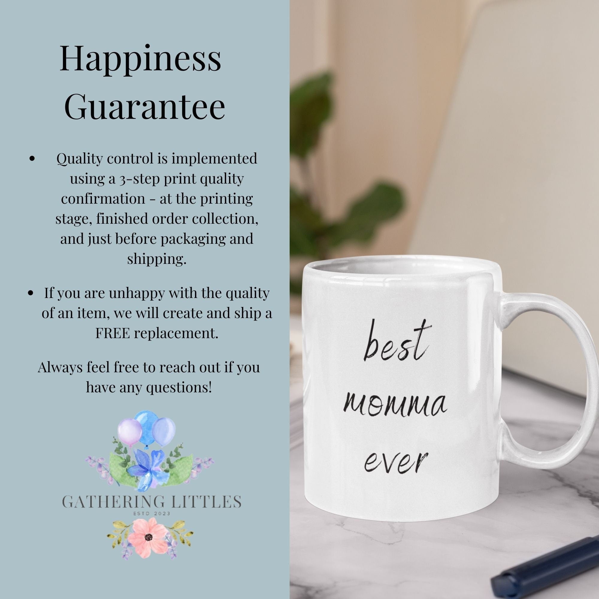Personalized "Best Momma Ever" Coffee Mug for Mother&
