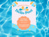 Pool Party Invitation, End of Year Party Invitation, children&