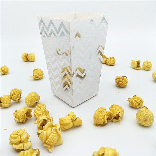 Rose Gold Popcorn Boxes, Gold Popcorn Boxes, Metallic Candy Boxes, 12 Pcs Candy Boxesproduct_type