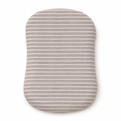 Grey Ivory Stripe Baby Lounger Cover