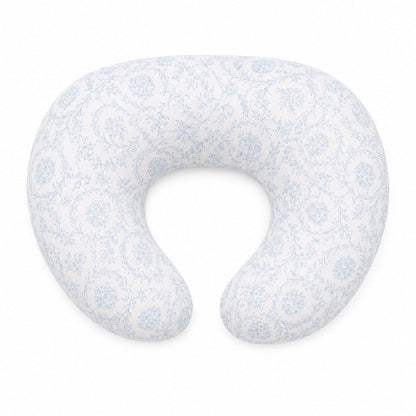 Blue Chinoiserie Ruffle Nursing Pillow Cover