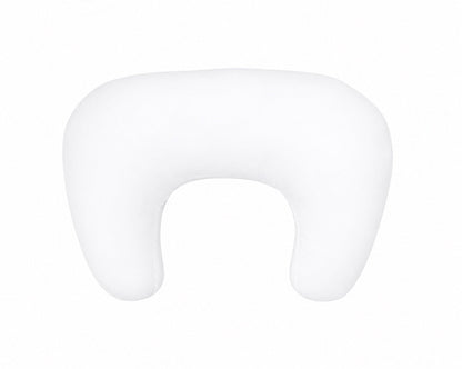 White Solid Ruffle Nursing Pillow Cover