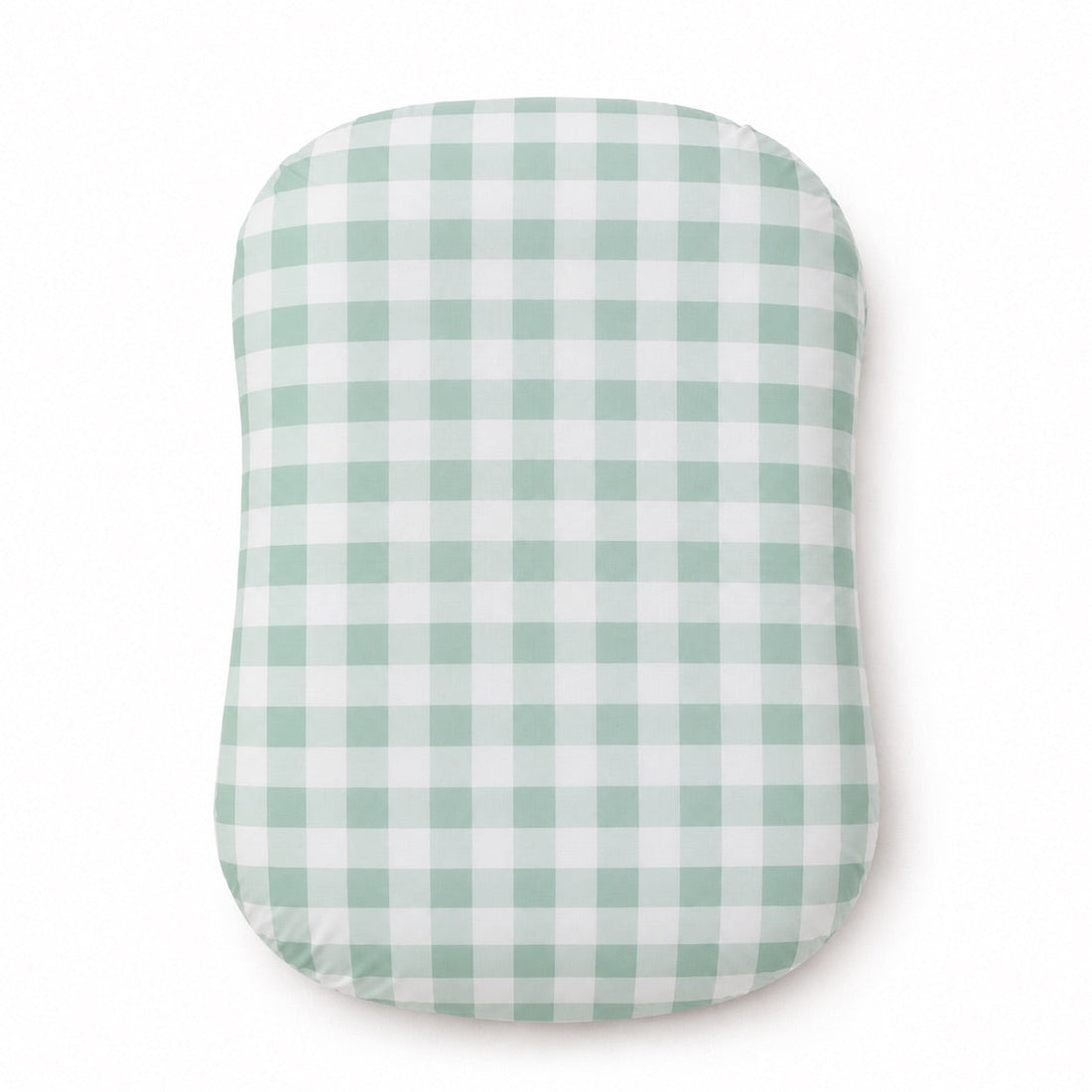 Light Green Checkered Baby Lounger Cover