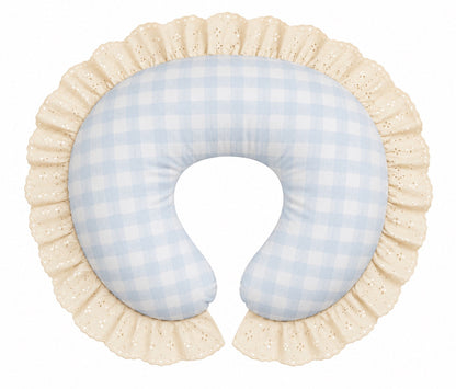 Ivory Eyelet Ruffle Original Nursing Pillow Cover