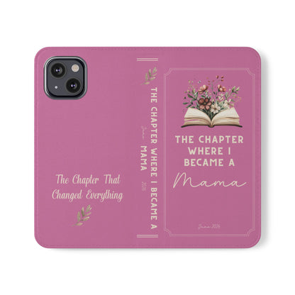 Custom "First Chapter" Book Phone Case for New Moms