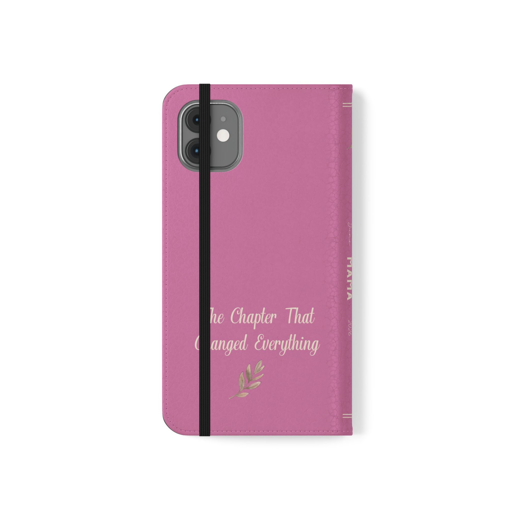 Custom "First Chapter" Book Phone Case for New Moms