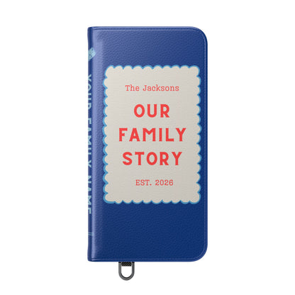 Custom "Our Family Story" Book Phone Case