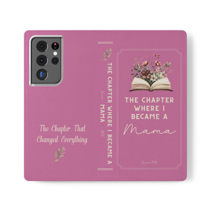 Custom "First Chapter" Book Phone Case for New Moms