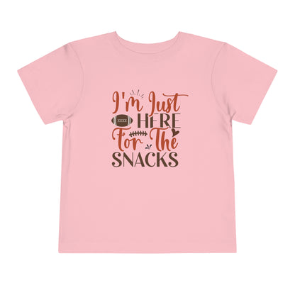 Football Season Toddler Tee, &quot;Just Here for the Snacks&quot; Tee - Gathering Littles