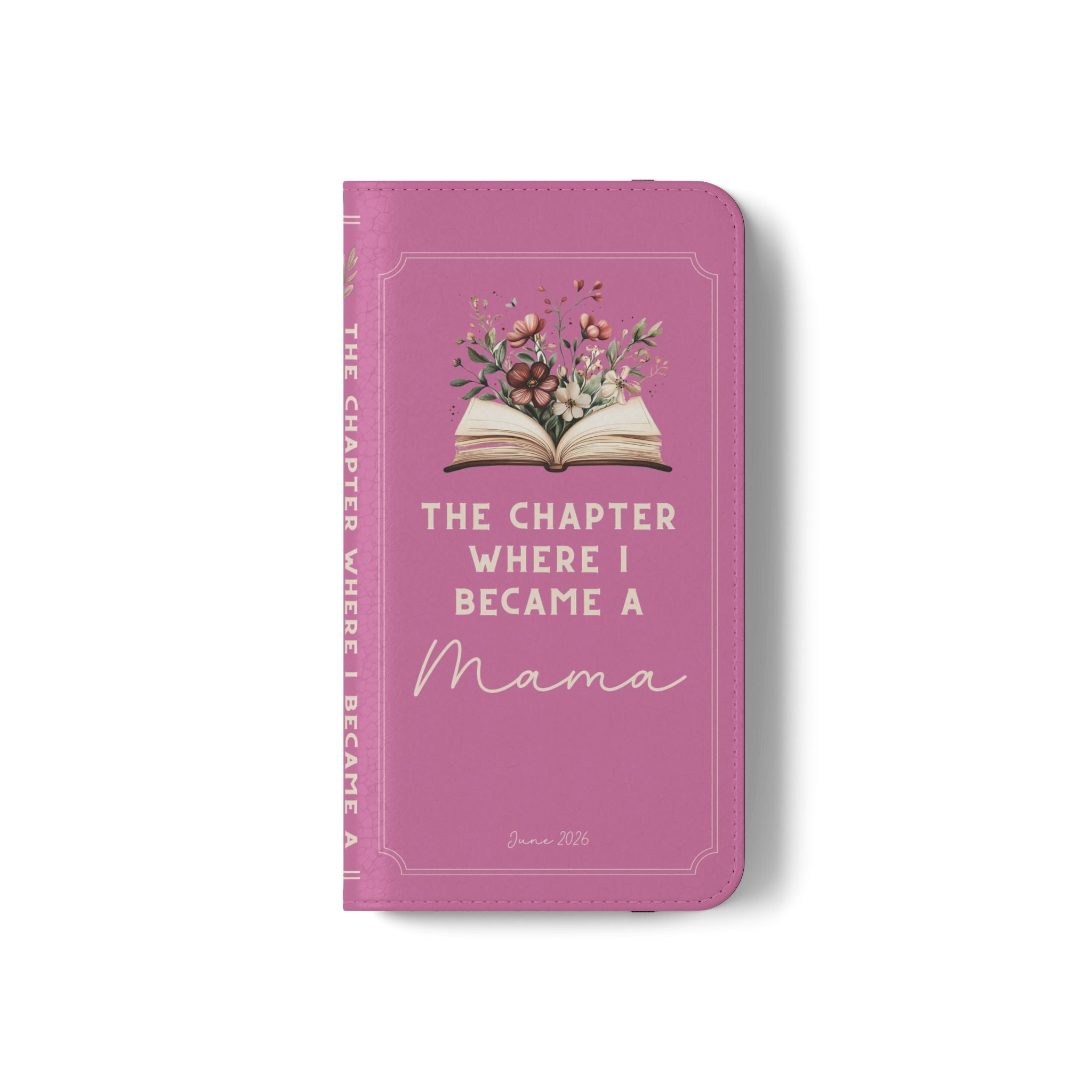Custom "First Chapter" Book Phone Case for New Moms