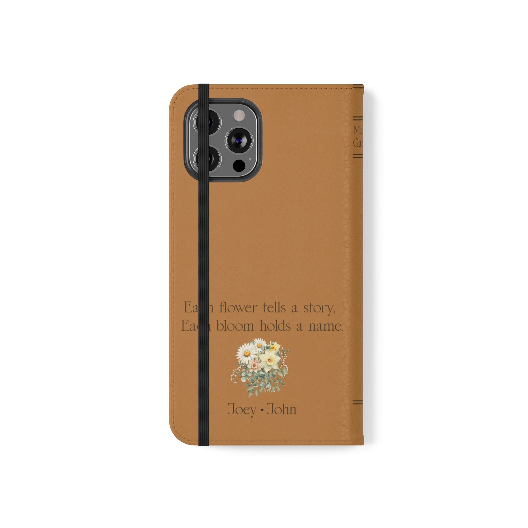 Custom "Mamas Garden" Birth Flower Book Phone Case