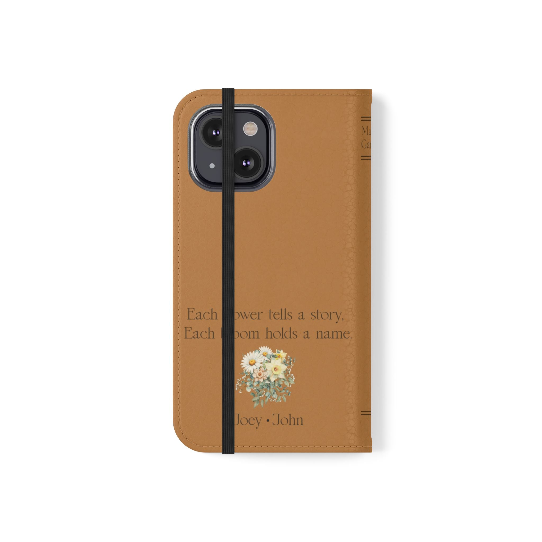 Custom "Mamas Garden" Birth Flower Book Phone Case