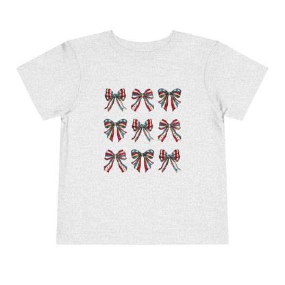 July 4th Bows Toddler Tee