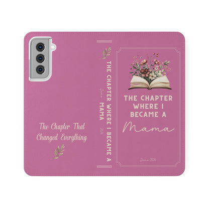 Custom "First Chapter" Book Phone Case for New Moms
