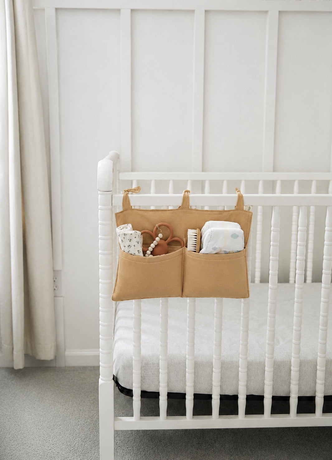 Brown Solid Crib Organizer