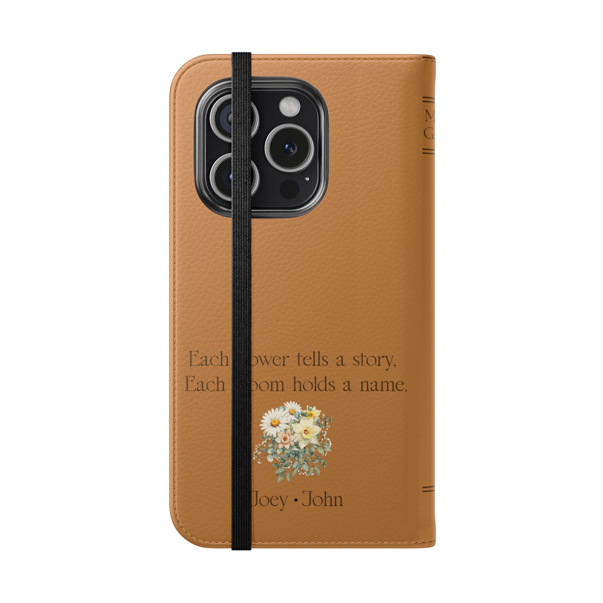 Custom "Mamas Garden" Birth Flower Book Phone Case