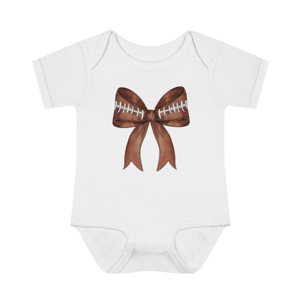 Baby Football Bow Bodsuit