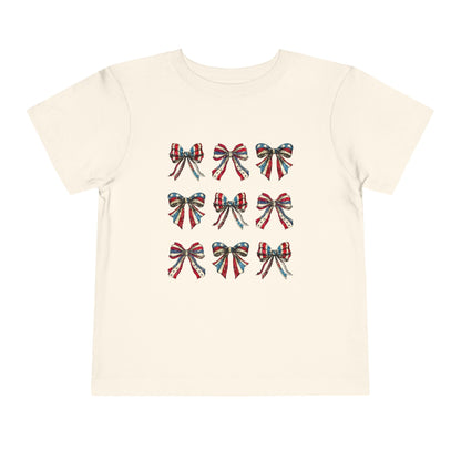 July 4th Bows Toddler Tee