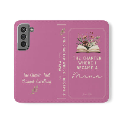 Custom "First Chapter" Book Phone Case for New Moms