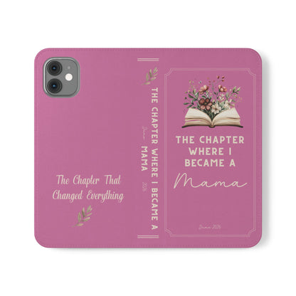Custom "First Chapter" Book Phone Case for New Moms