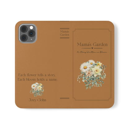 Custom "Mamas Garden" Birth Flower Book Phone Case