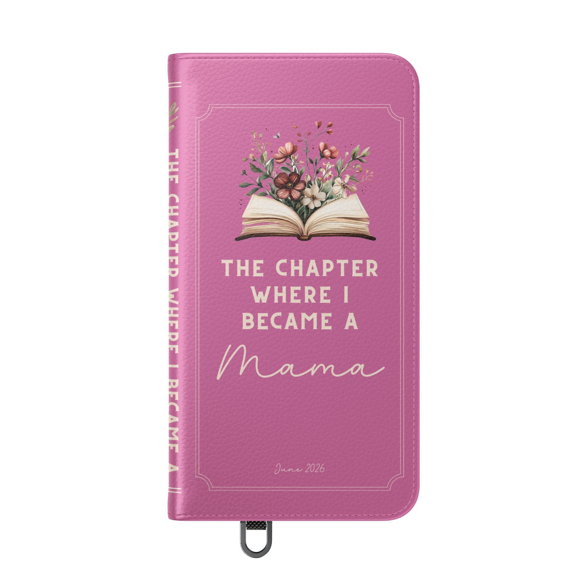 Custom "First Chapter" Book Phone Case for New Moms