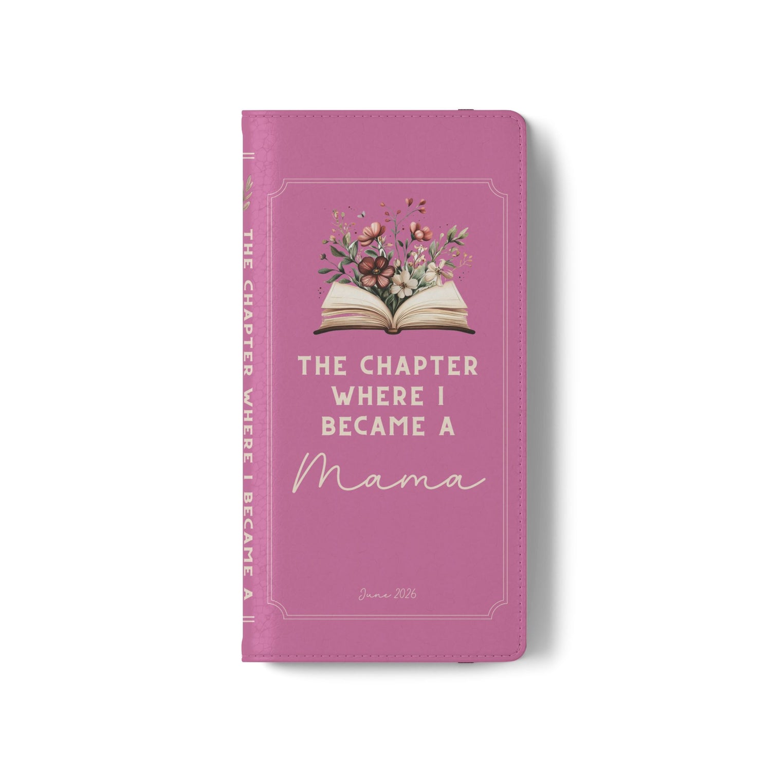 Custom "First Chapter" Book Phone Case for New Moms
