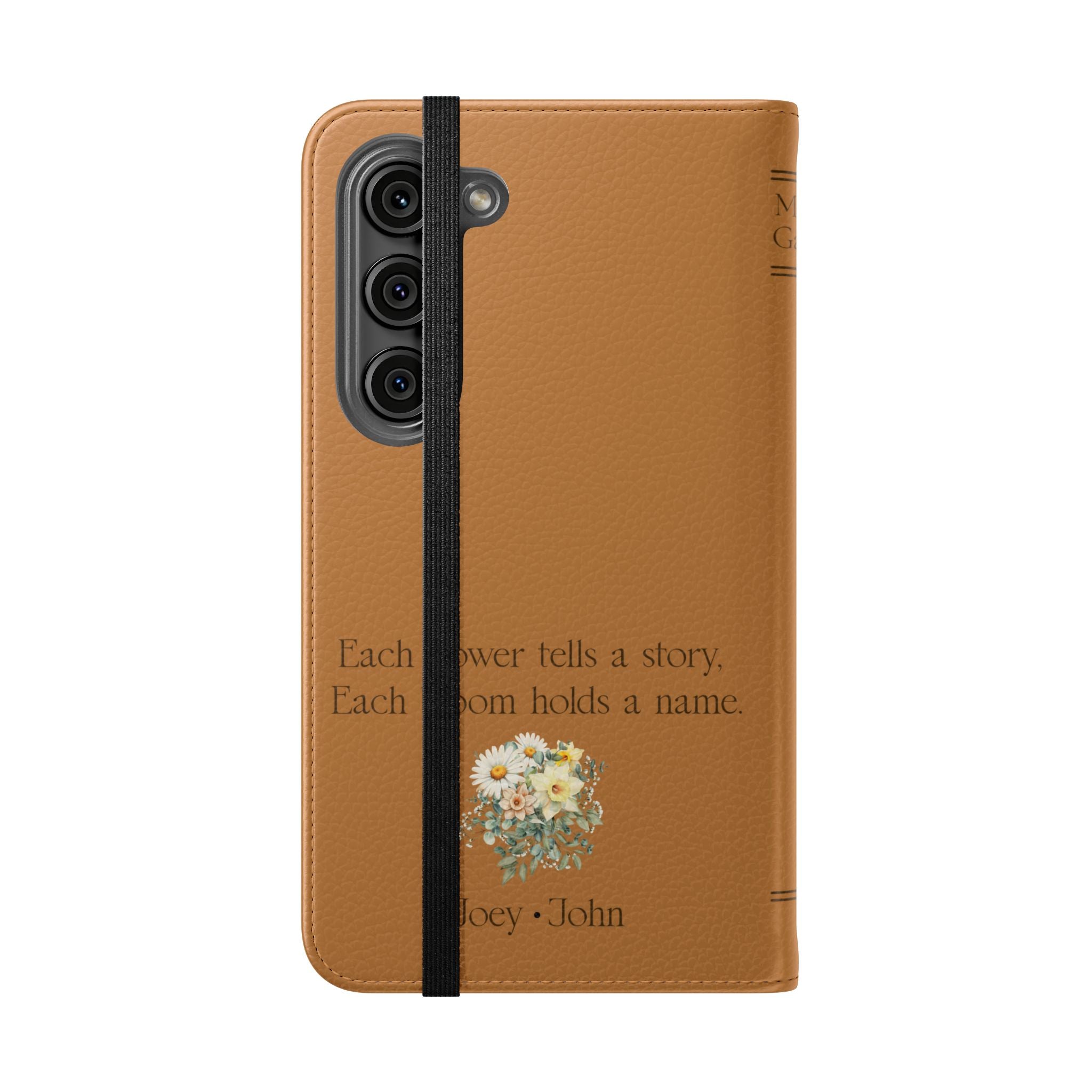 Custom "Mamas Garden" Birth Flower Book Phone Case