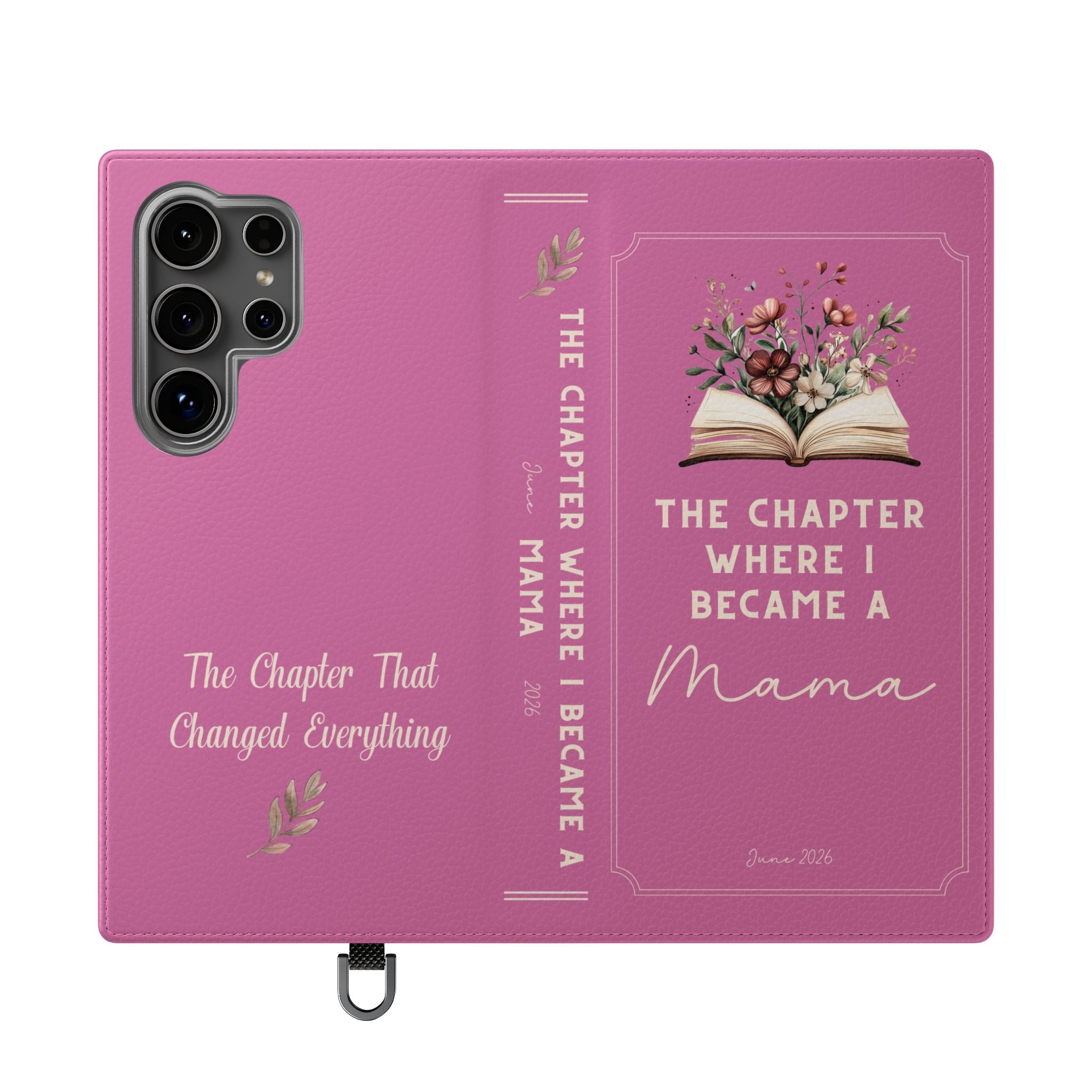 Custom "First Chapter" Book Phone Case for New Moms