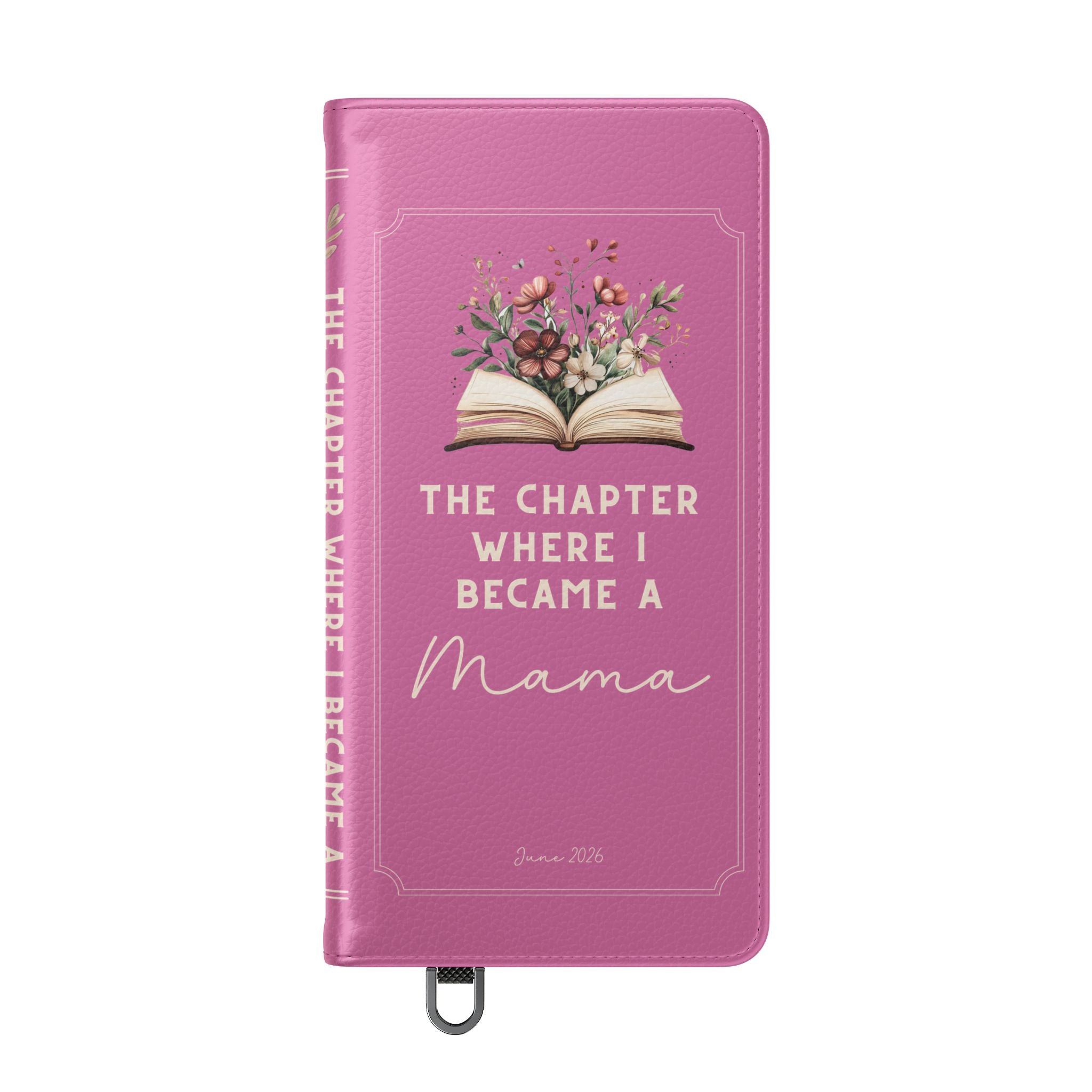 Custom "First Chapter" Book Phone Case for New Moms