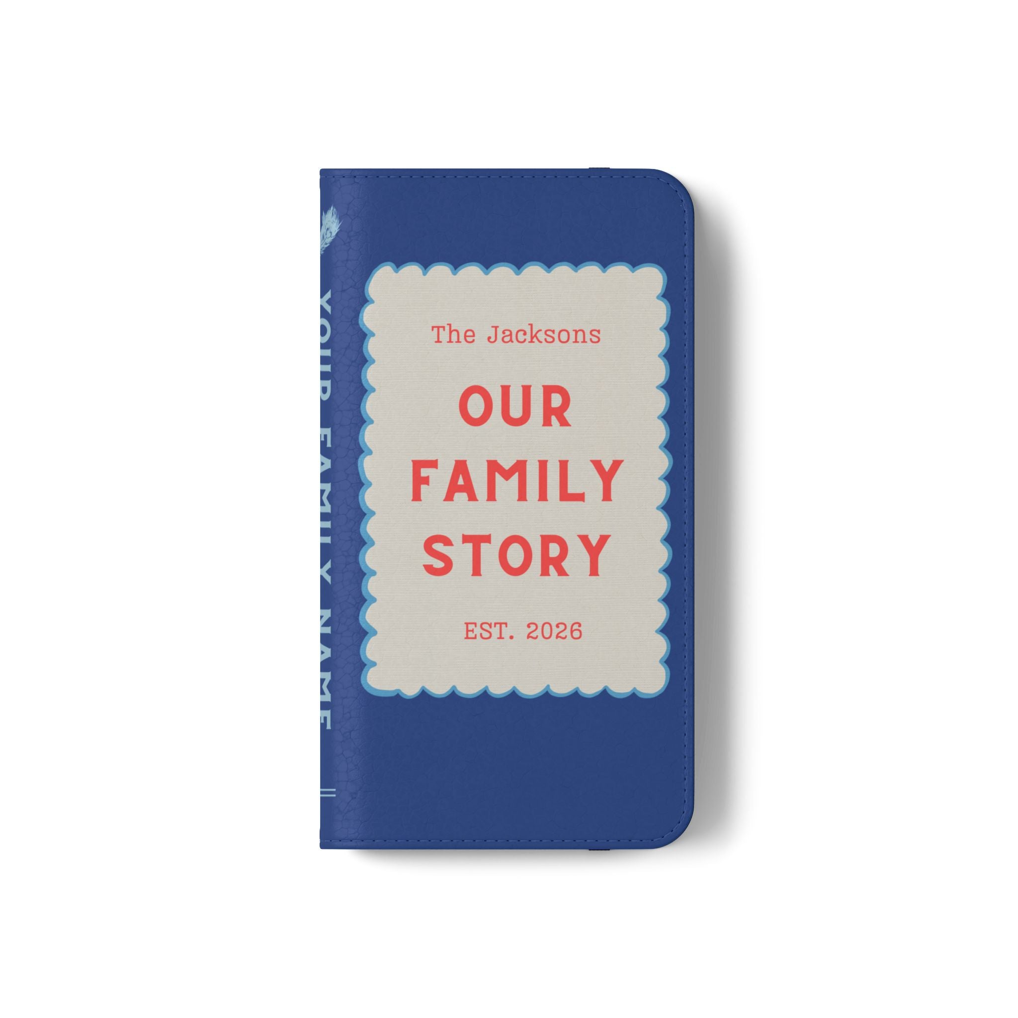 Custom "Our Family Story" Book Phone Case