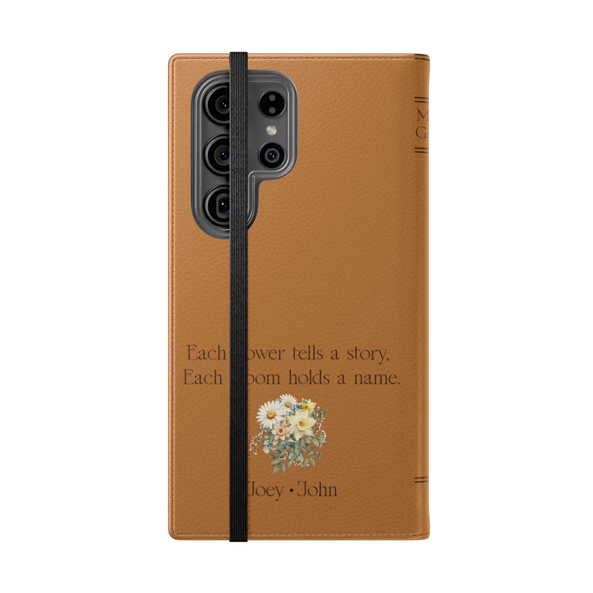 Custom "Mamas Garden" Birth Flower Book Phone Case
