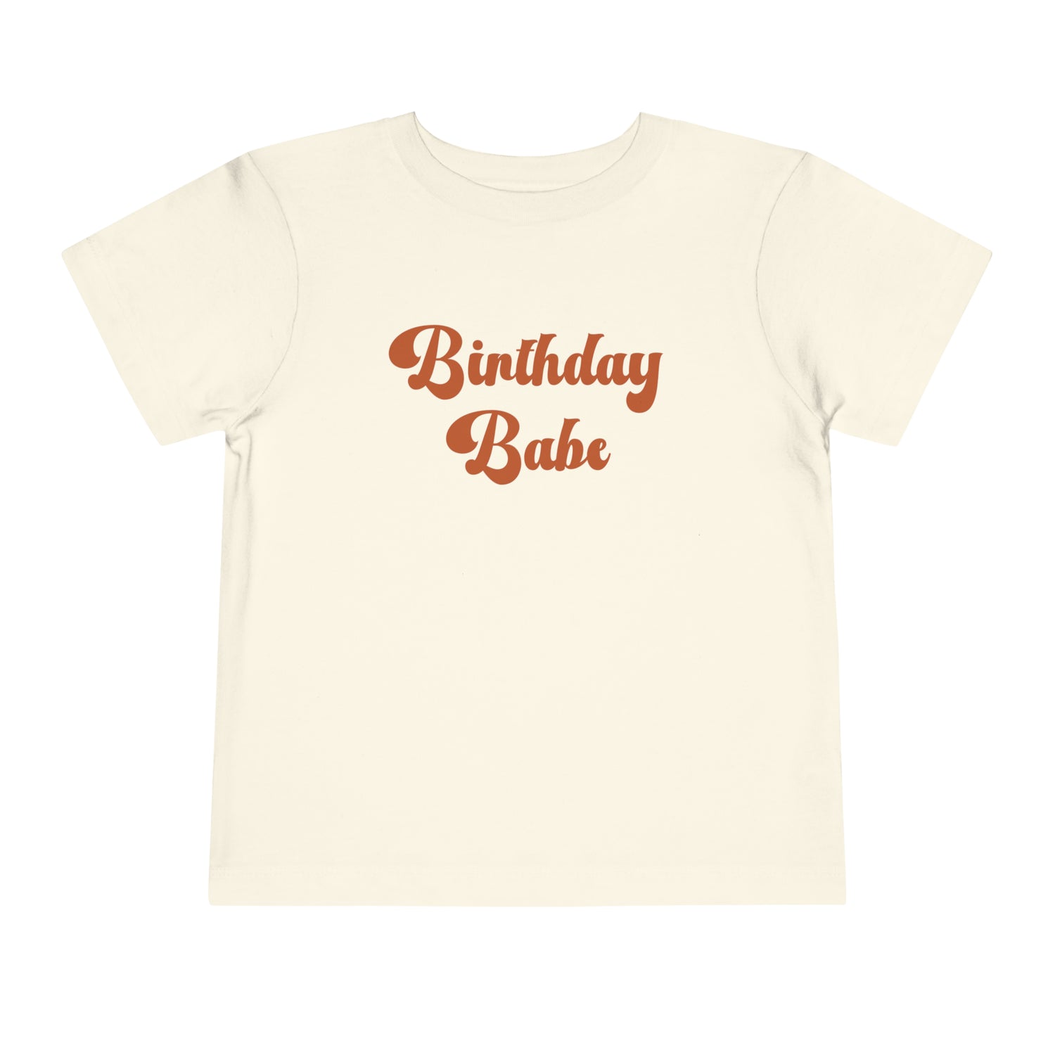 Retro Birthday Girl Toddler Shirt - Cute Birthday Kids Shirt - Girls Natural Toddler Tee - Birthday Babe - Gathering Littles