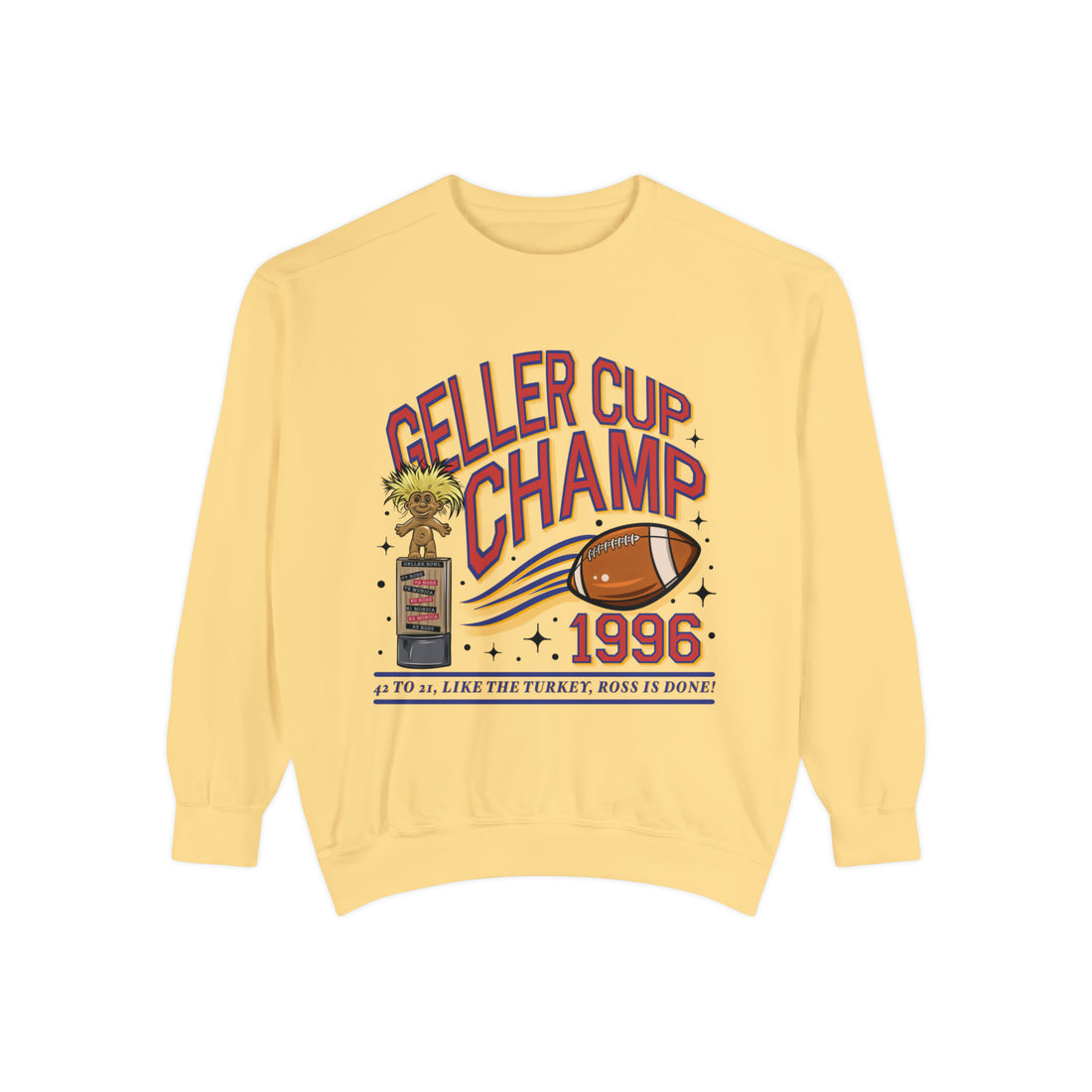 Friends Sweatshirt, Unisex, Geller Bowl, 90s Nostalgia, College Letters Sweatshirt, Thanksgiving, Friends Reunion, The One with the Football - Gathering Littles